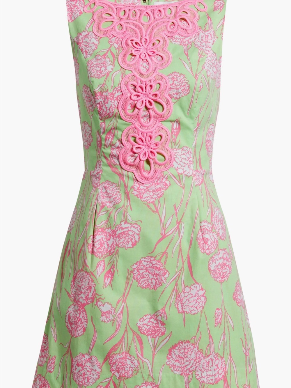 Lilly Pulitzer Elanie Skirted Shift Romper in Pistachio Macaron Alina. Size 12 - Picture 7 of 16